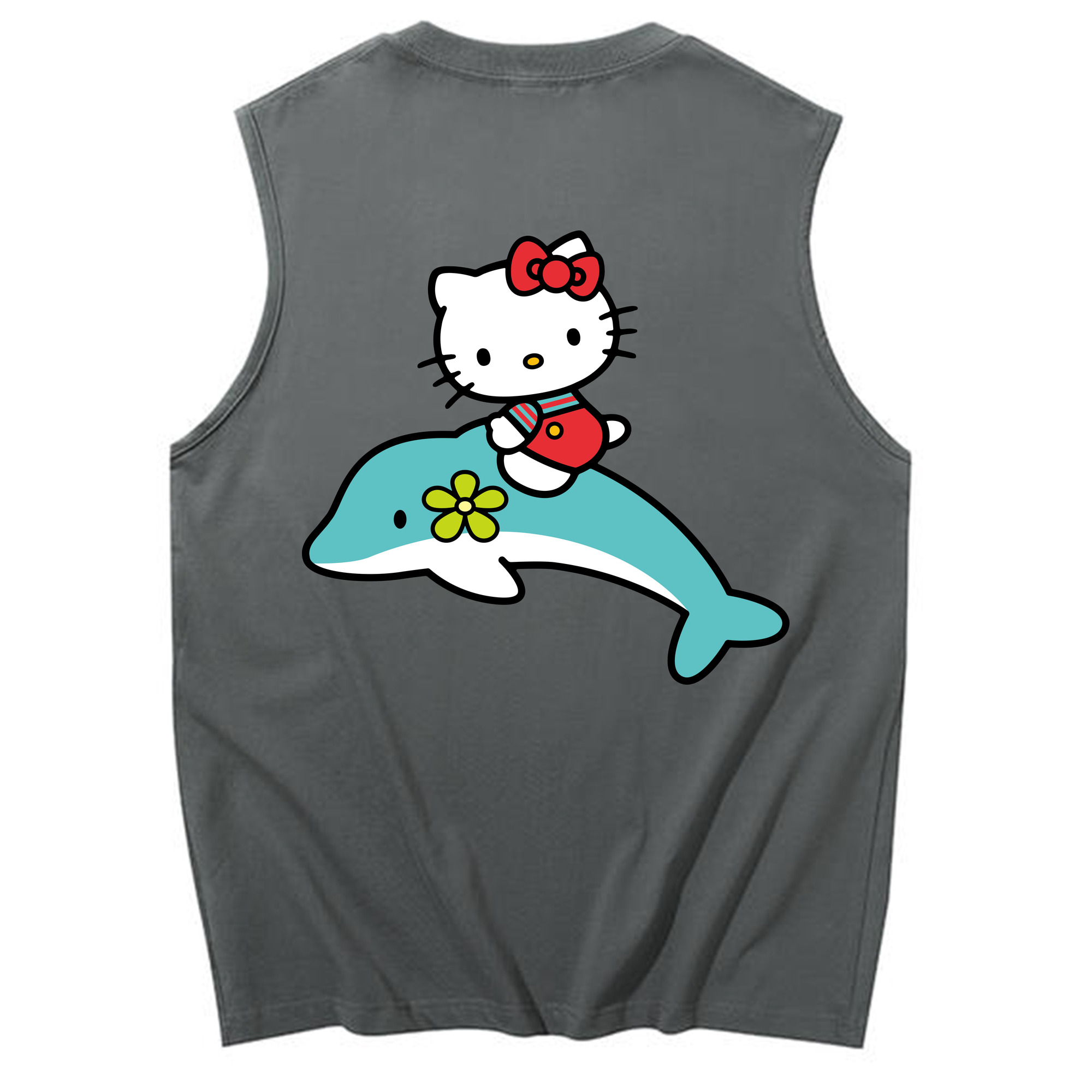 （画像用） Hello Kitty ハローキティ コットン100％タンクトップ（背面プリント）